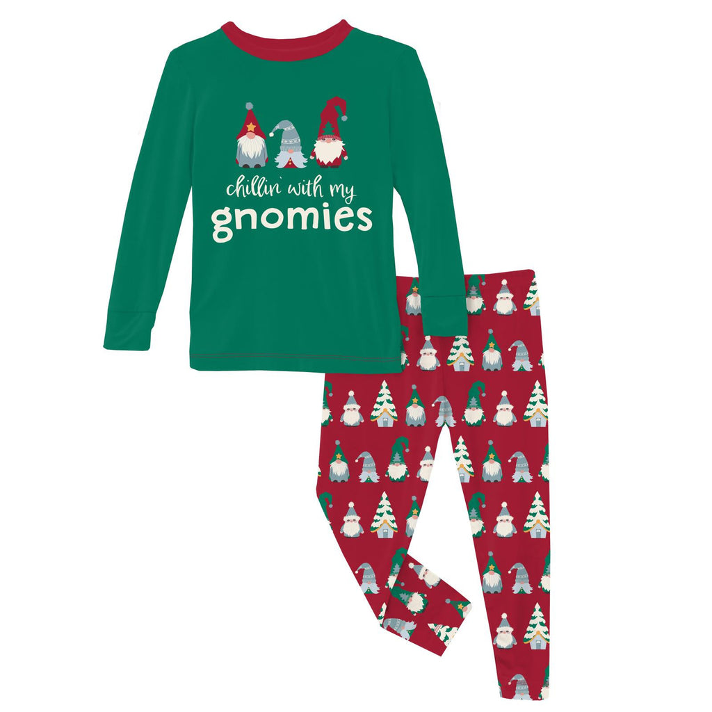 Crimson Gnomes Pajama Set