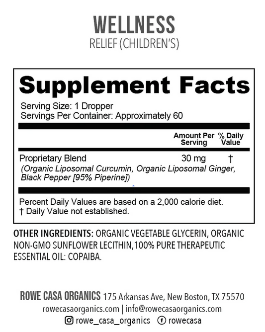 RELIEF Children's (no Willow Bark)