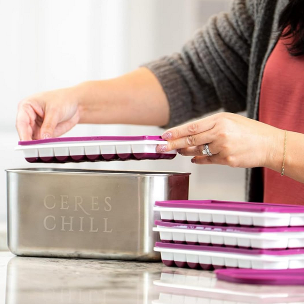 Milkstache Luxe Reusable Breastmilk Freezer Storage Container - Ceres Chill