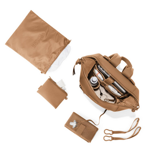 Indi Diaper Backpack in Camel, Medium