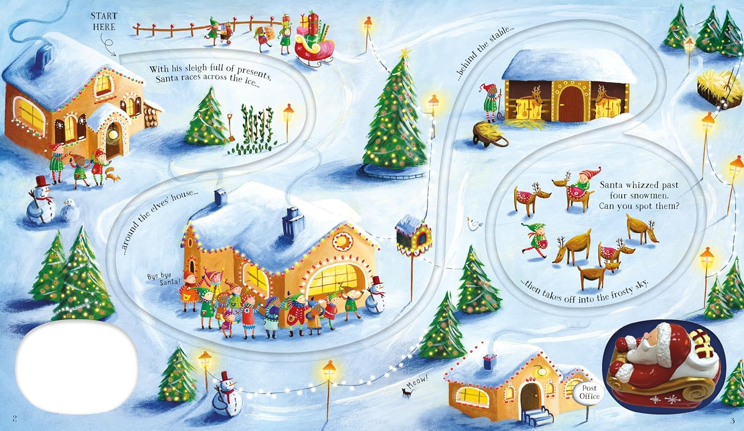 Wind-Up Santa's Sleigh - Toy + Book