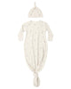 KNOTTED BABY GOWN + HAT SET CELESTIAL OS