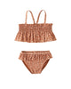 SMOCKED RUFFLE BIKINI POPPY FLORAL