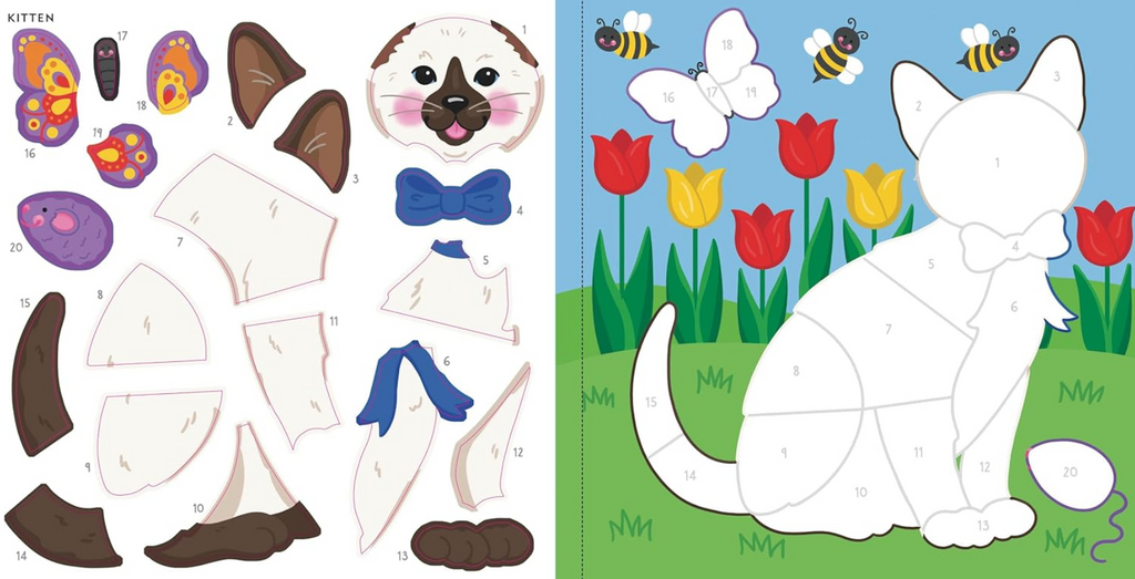 My First Color-by-Sticker Book -- Furry Friends