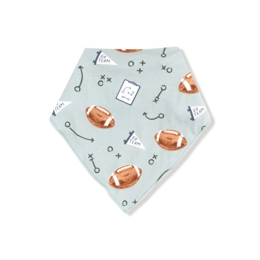 Touchdown Time - Gray Mist - Bandana Bib