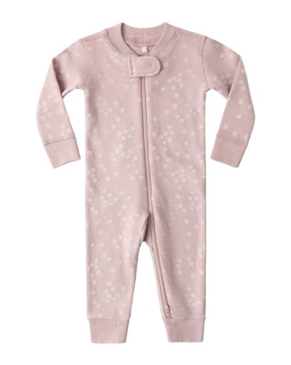 ZIP LONGSLEEVE SLEEPER MAUVE DAISY