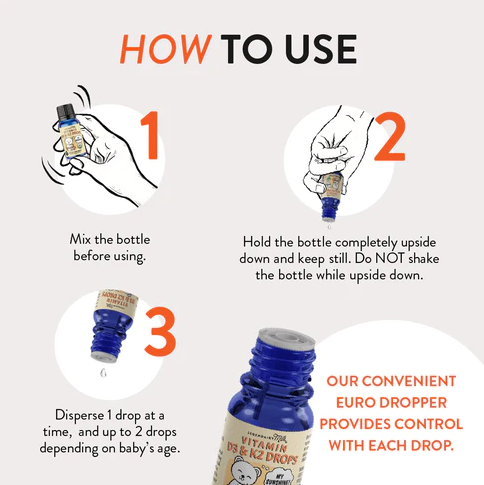 Baby Vitamin D3&K2 Liquid Drops