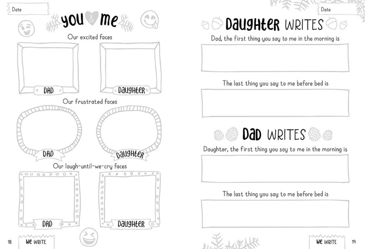 Love, Dad and Me: A Father & Daughter Keepsake Journal!