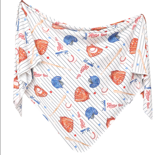 KNIT SWADDLE BLANKET - ALL STAR