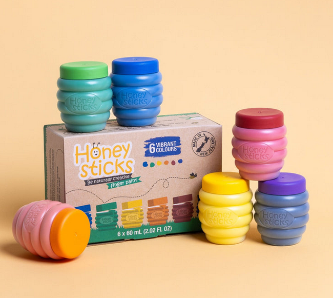 Honeysticks Finger Paint 55ml 6pk