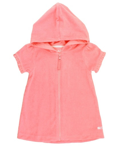 Terry Full-Zip Cover Up Bubble Gum Pink