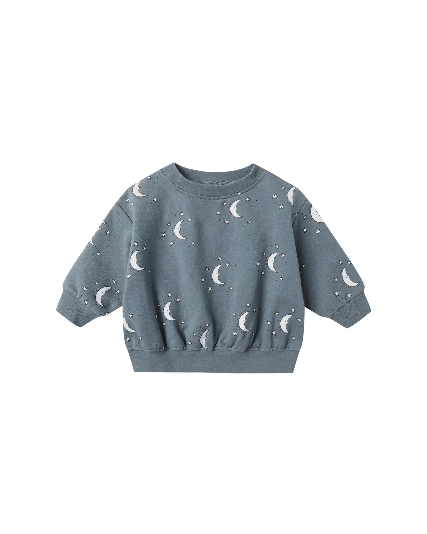 *RELAXED FLEECE SWEATSHIRT || SILVER MOONS
