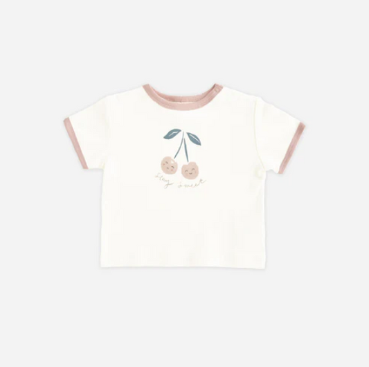 RINGER TEE CHERRY