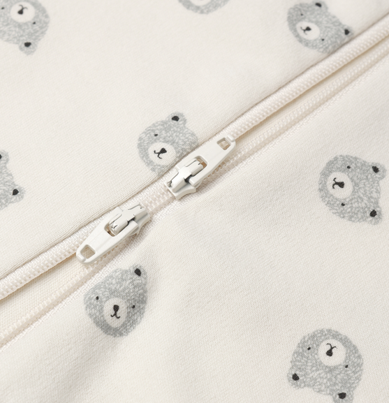 ZIP LONG SLEEVE SLEEPER || BEARS