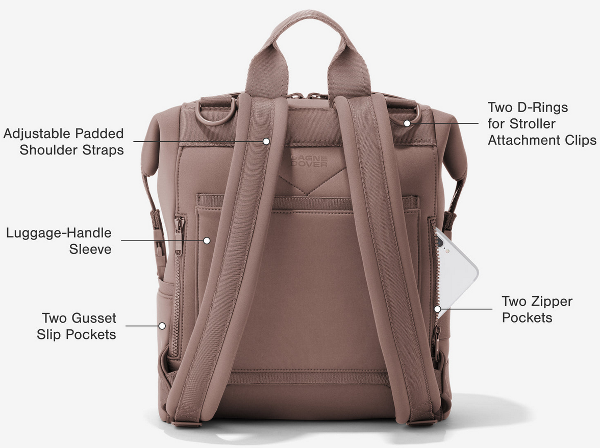 Indi Diaper Backpack in Camel, Medium