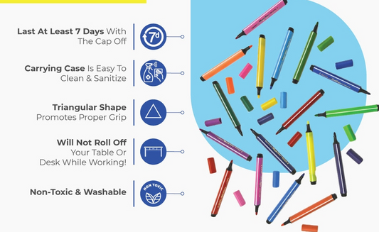 Magic Stix Washable Acrylic Markers 12 pk