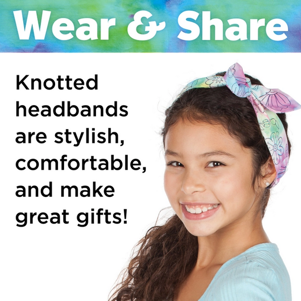 Ice-Dye Headbands DIY Craft Kit for Kids Makes 5 Headbands