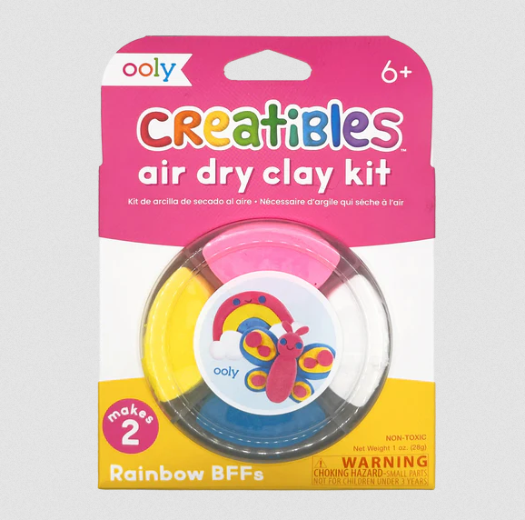 Creatibles D.I.Y. Air-Dry Clay Kit: Rainbow BFFs