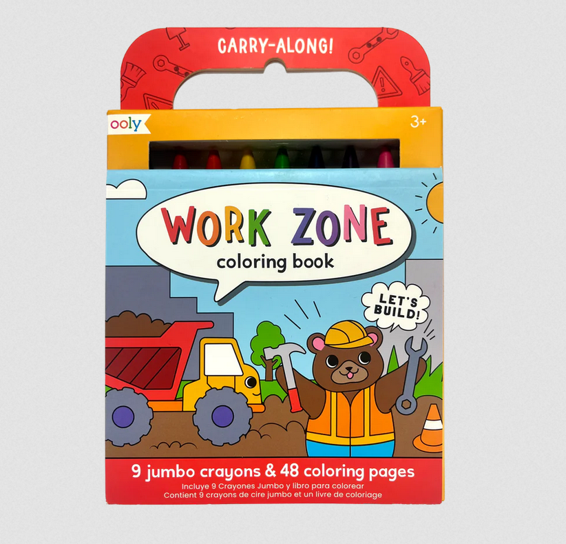 Carry-Along Coloring Book Work Zone