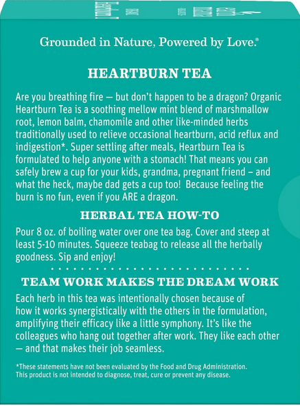 Earth Mama Heartburn Tea Organic