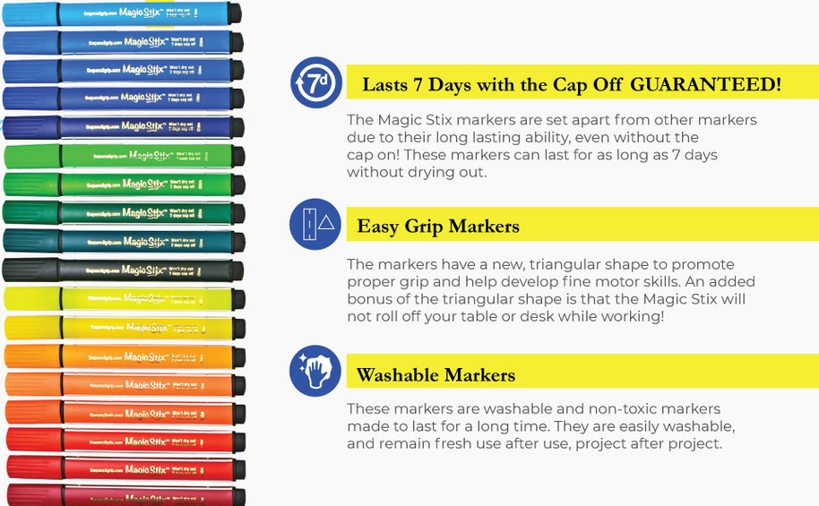 Magic Stix Washable Acrylic Markers