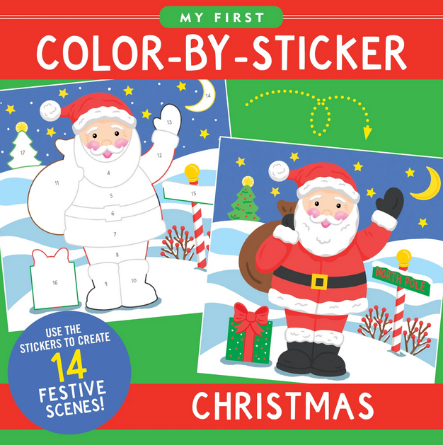 My First Color-by-Sticker Book -- Christmas