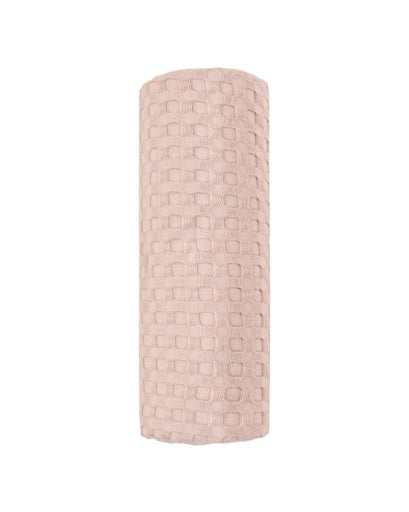 WAFFLE BABY BLANKET BLUSH BLUSH