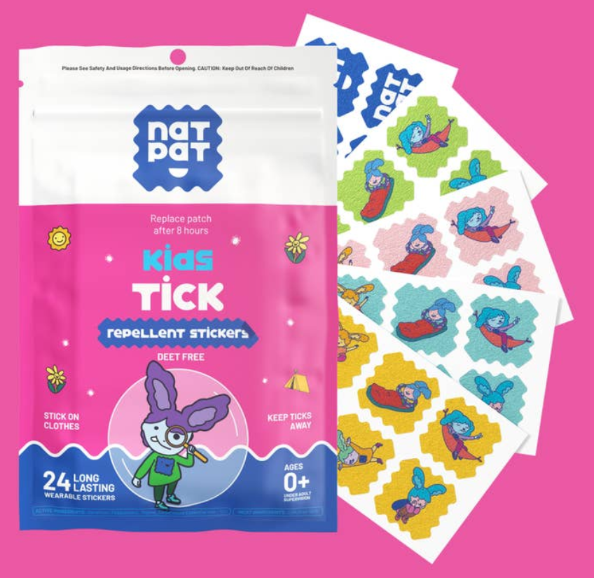 NATPAT Trailpatch - Tick Repellent Stickers For Kids