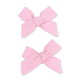 Solid Candy Pink - 2 Pack Bow Clips
