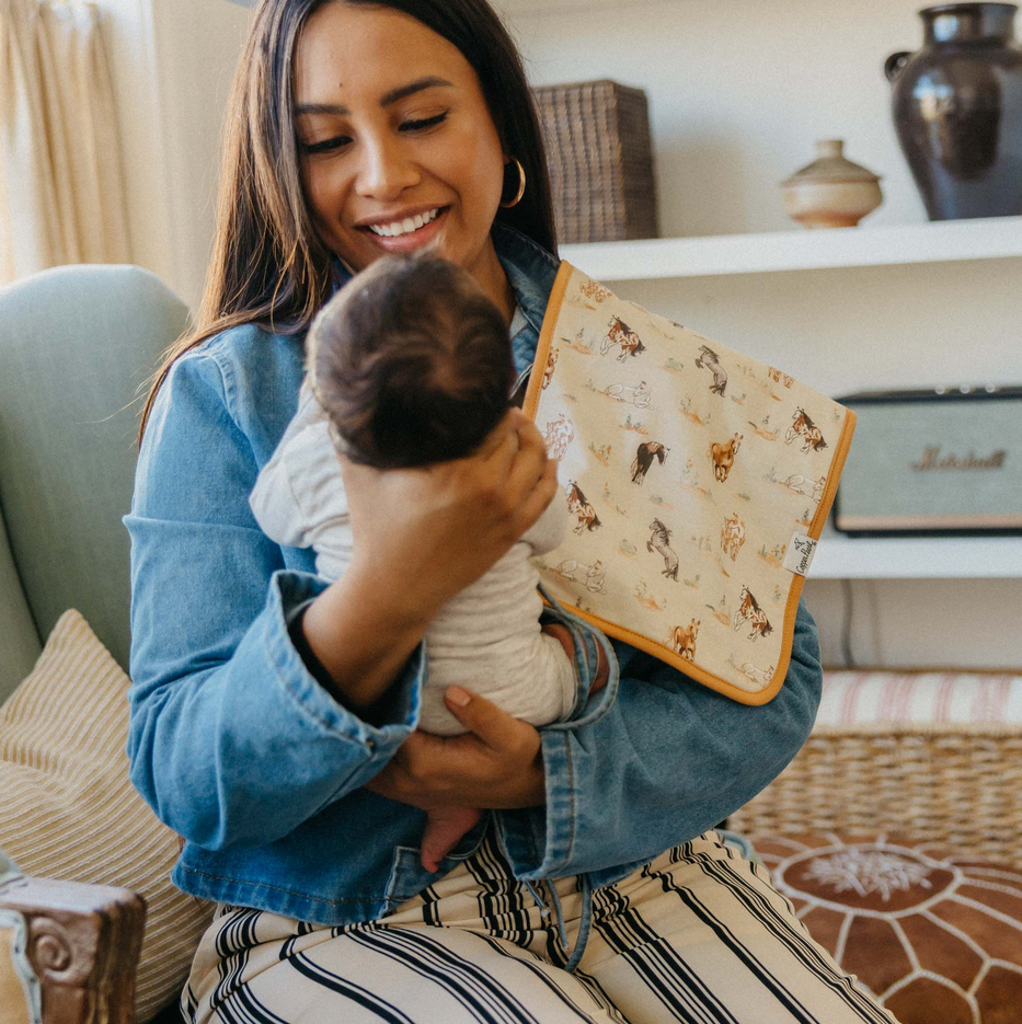 Copper Pearl  Cheyenne Burp Cloth