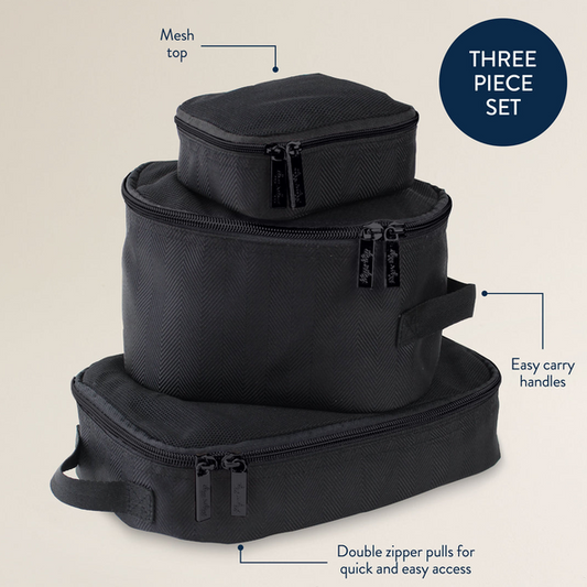 Itzy Ritzy Black Pack Like a Boss™ Diaper Bag Packing Cubes
