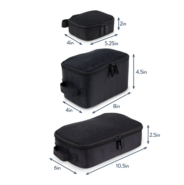 Itzy Ritzy Black Pack Like a Boss™ Diaper Bag Packing Cubes