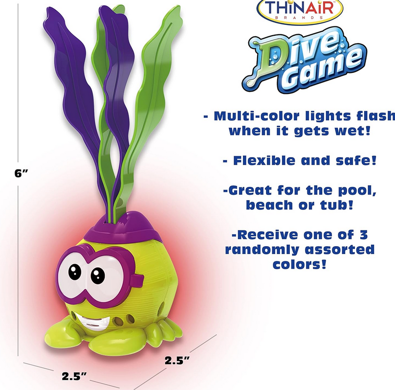 Light-Up Hermit Crab Dive Toy