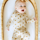 Sunflowers Small Ribbed Zip Romper