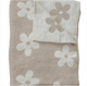 Taupe Daisy Plush Blanket