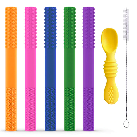 SensoMinds Sensory Teether Tube 4 Pack