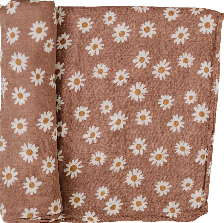 Daisy Dream Floral Muslin Swaddle