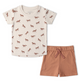 Organic Top & Shorts Set - Horses