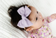 Linen Bow - Lavender Headband- Medium