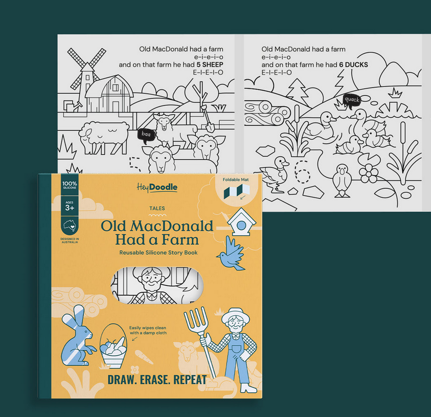 Tales Old MacDonald had a Farm Reusable Coloring Book