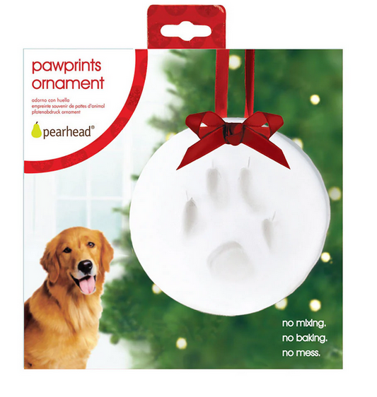 *Pet Pawprint Christmas Keepsake Ornament
