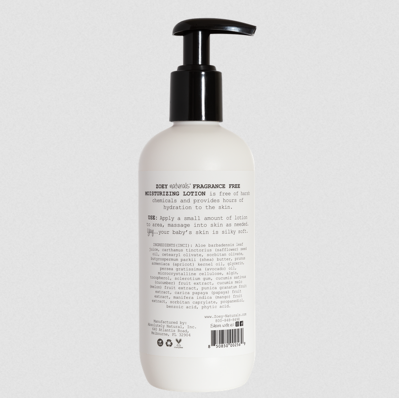 Fragrance Free Moisturizing Lotion for Babies and Kids