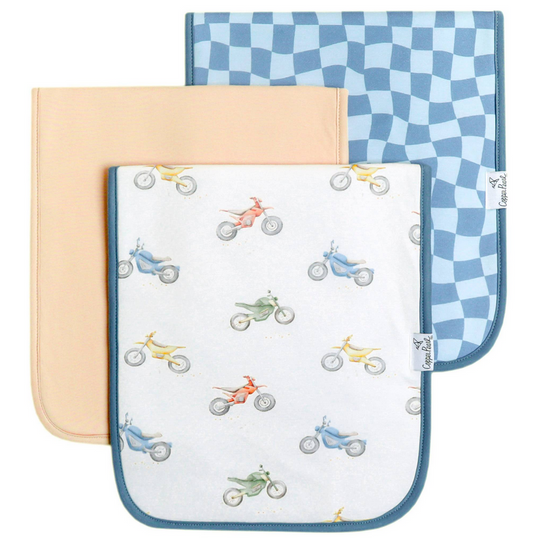 Copper Pearl Ryder  Burp Cloth