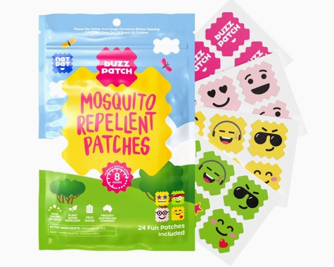 BuzzPatch: Natural mosquito repellent stickers