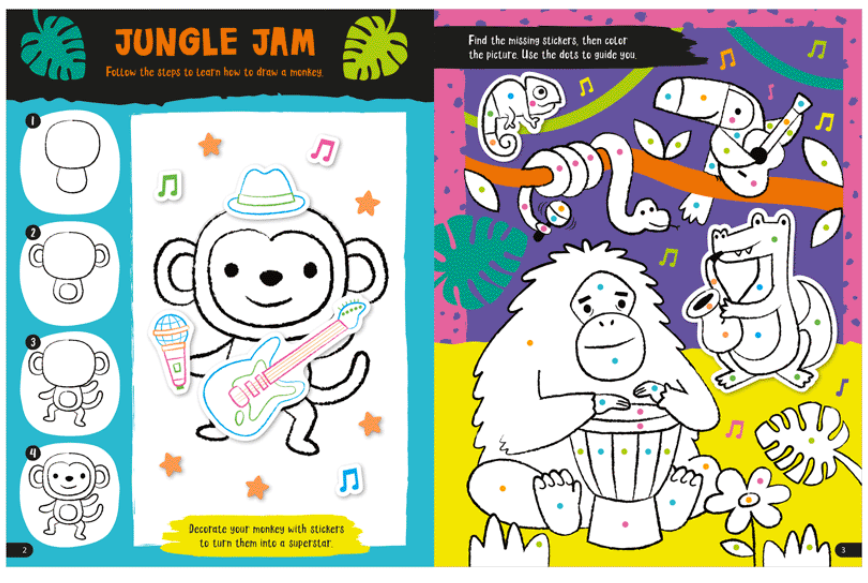 *MAKE-YOUR-OWN STICKERS AMAZING ANIMALS ACTIVITY BO