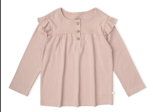 Organic Set- Dusty Rose Top + Petals Bottom
