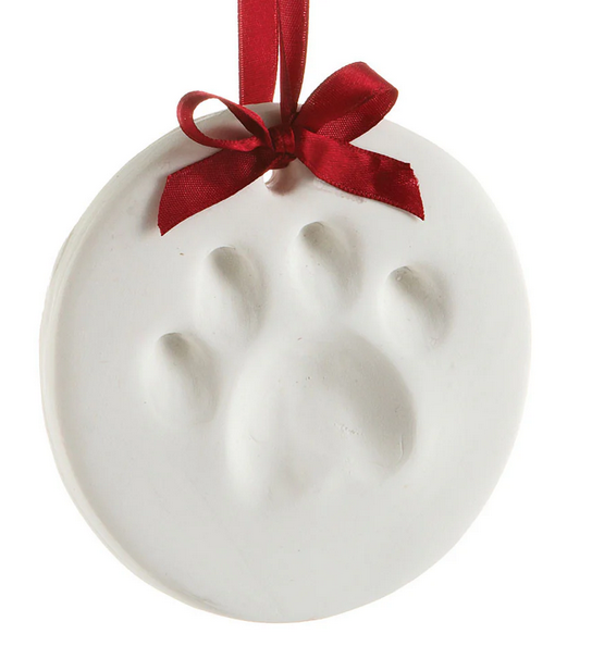 *Pet Pawprint Christmas Keepsake Ornament