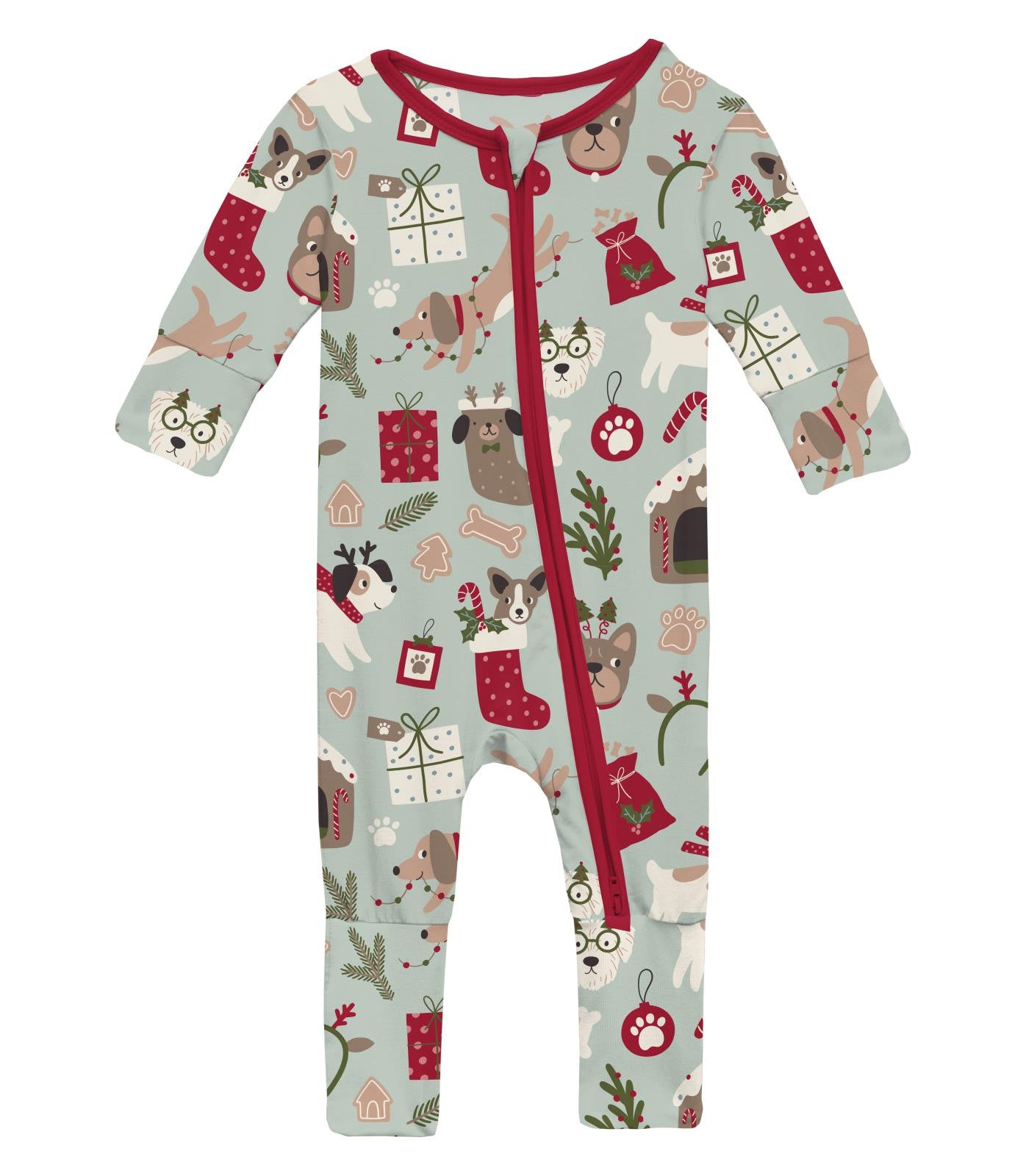 Convertible Coverall-Aloe Christmas Dogs