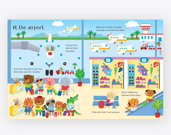 Wipe-Clean Travel Activities Usborne