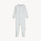 Blue Stripe Organic Cotton Footie